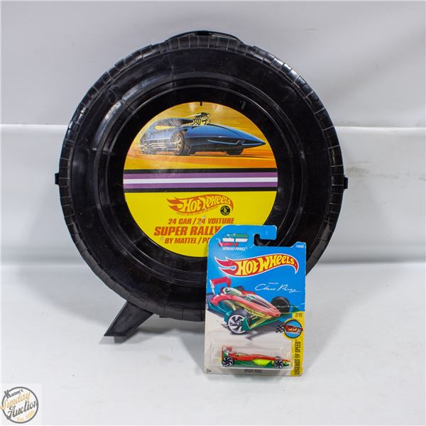 LOT OF HOT WHEELS - STORTAGE CASE AND