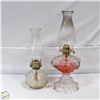 Image 1 : 2 LARGE VINTAGE OIL LAMPS