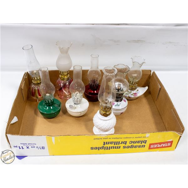 COLLECTION OF SMALL OIL LAMPS