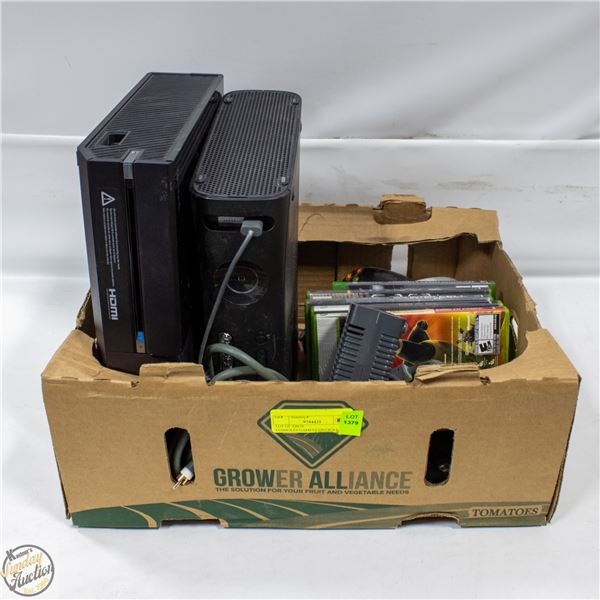 LOT OF XBOX CONSOLES/GAMES/CONTROLLERS
