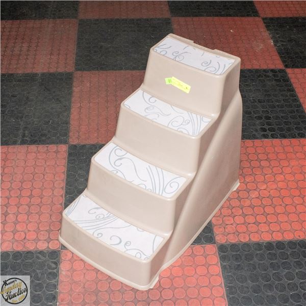 TOP PAW 4 STEP CAT DOG PET STAIRS
