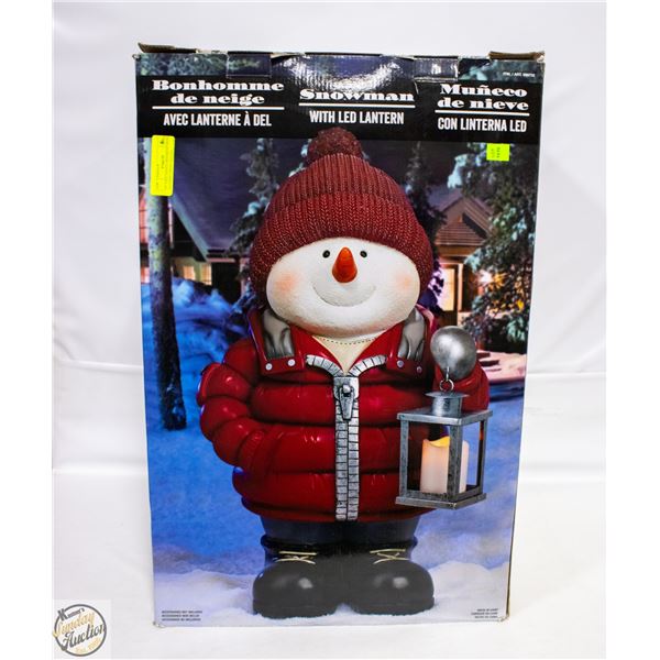 24" TALL SANTA ORNAMENT WITH BATTERY OPERATED LED