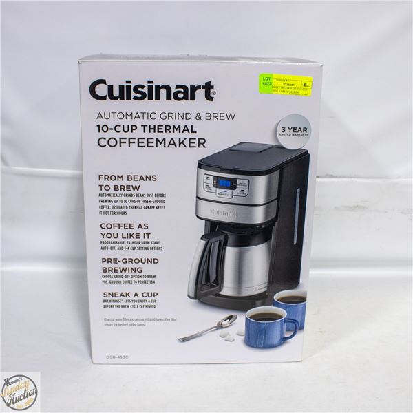 CUISINART PROGAMABLE 10 CUP THERMAL COFFEE MAKER
