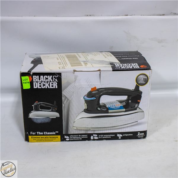 BLACK AND DECKER CLASSIC IRON