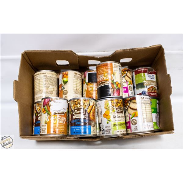 15 CANS MERRICK/NATURAL BALANCE DOG FOOD