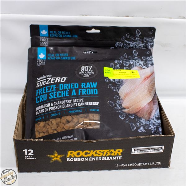 2 PACKS NUTRIENCE FREEZE DRIED RAW DOG