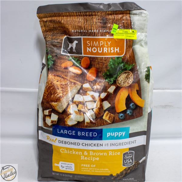 SIMPLY NOURISH CHICKEN/BROWN RICE DOG FOOD