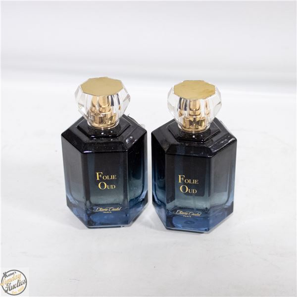 2 NEW FOLIE OUD PERFUME 100ML EACH