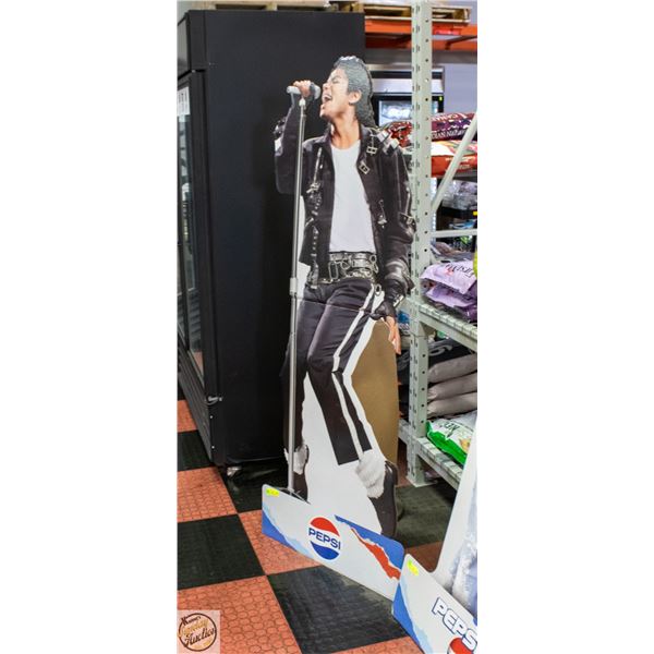 PEPSI VINTAGE MICHAEL JACKSON LIFE SIZE CARDBOARD