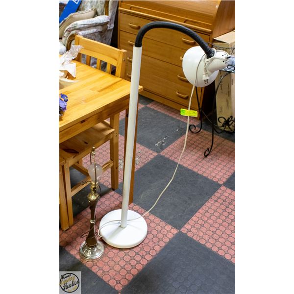 FLOOR LAMP & TABLE LAMP WITHOUT SHADE