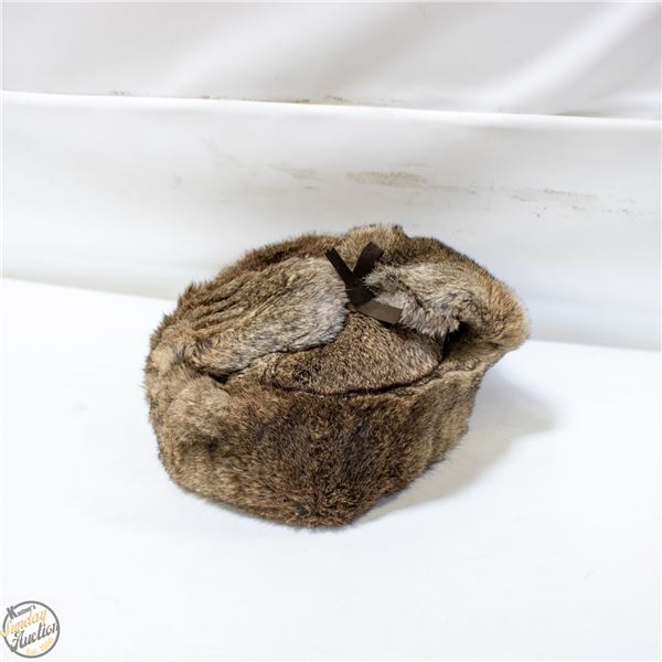 ESTATE GENUINE RABBIT FUR MENS SZ LARGE