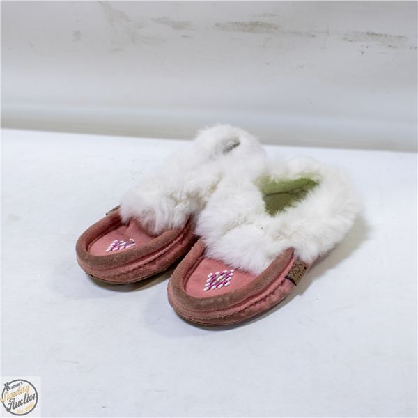 ESTATE GENUINE FUR MOCASSINS LAURENTIAN