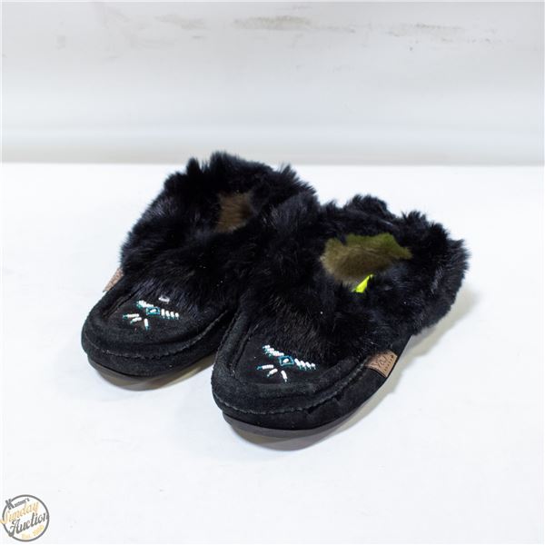 ESTATE GENUINE FUR MOCASSINS LAURENTIAN
