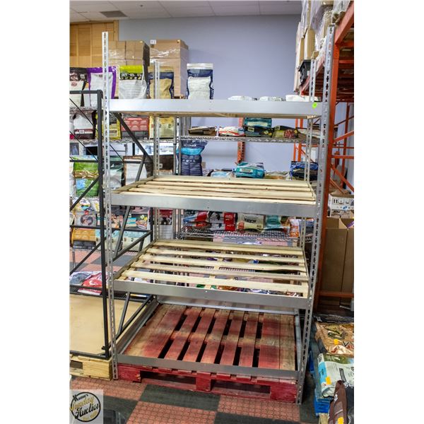 METAL & WOOD 4 TIER PALLET H-85" W-40.75" L-48.5"