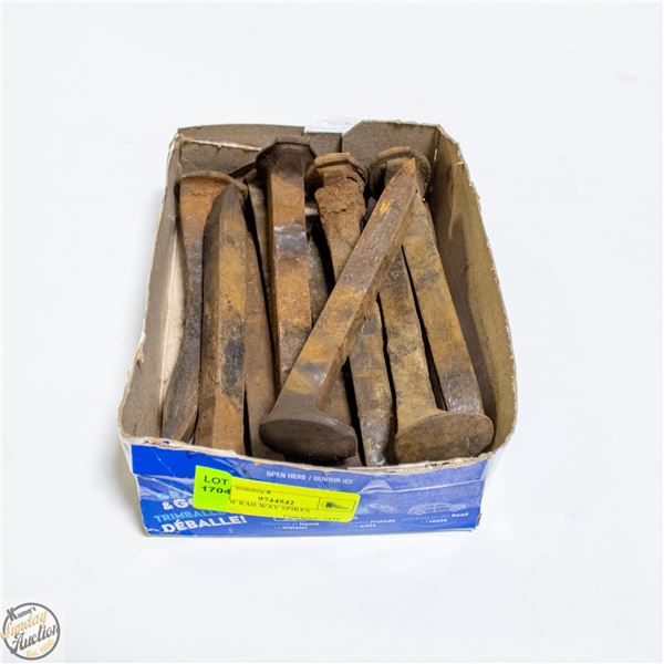 FLAT OF RAILWAY SPIKES