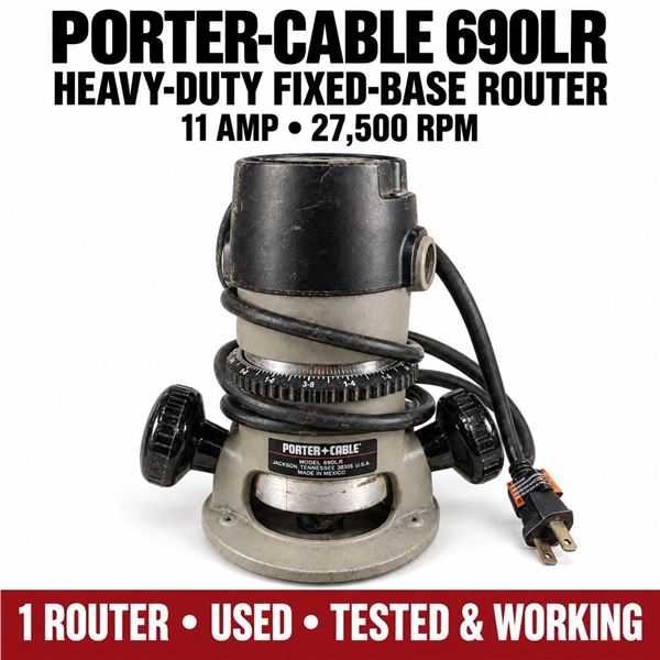 PORTER-CABLE 690LR HEAVY-DUTY ROUTER