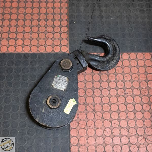 CAST IRON HD/JOHNSON 23" PULLEY HOOK- #3153