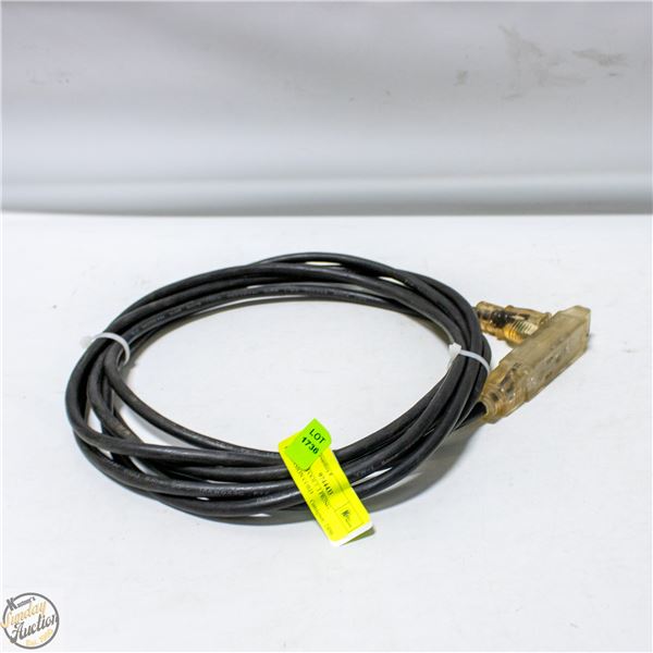 BLACK 18 FOOT 3 PRONG EXTENSION CORD