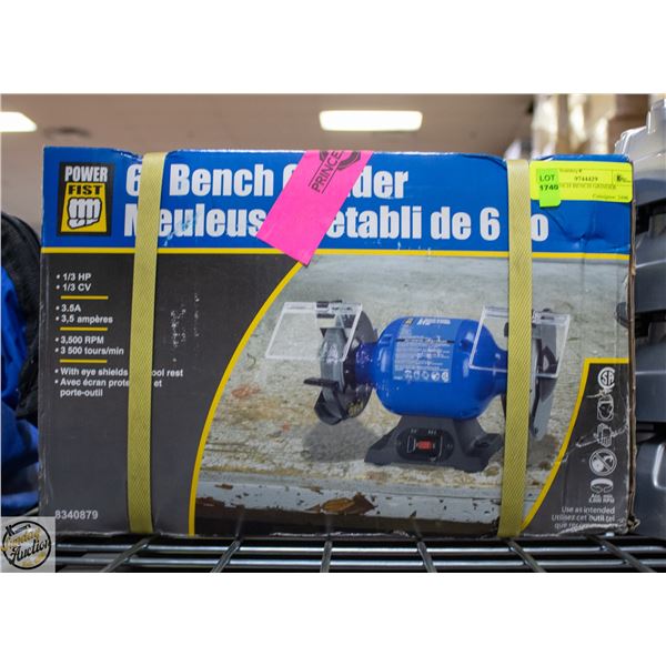 NEW 6 INCH BENCH GRINDER