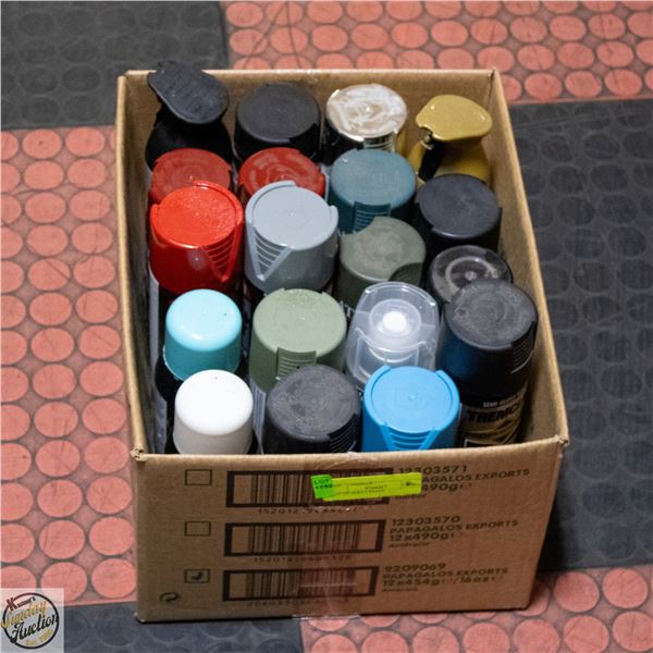 LOT OF SPRAY PAINT