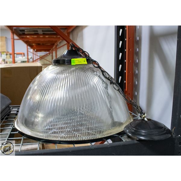PRISMATIC GLASS PENDANT LIGHT 21"W X 15"h