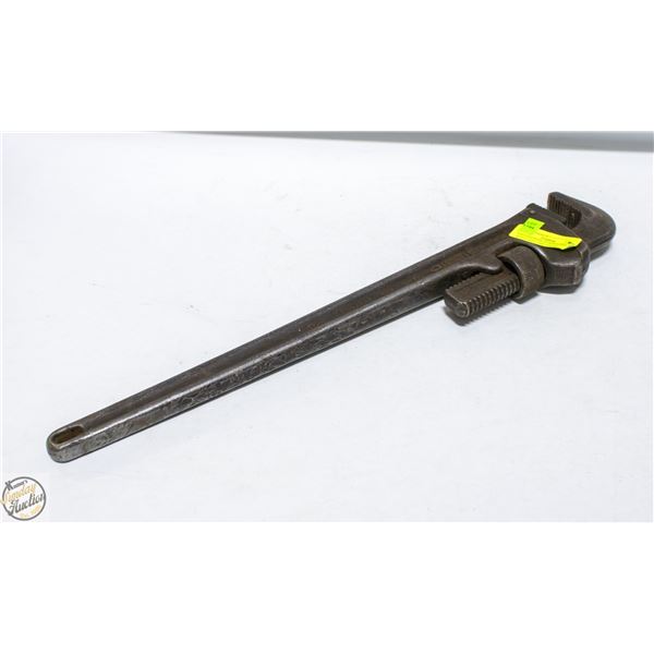 VINTAGE RIGID 24 INCH STEEL ADJUSTABLE PIPE STEAM