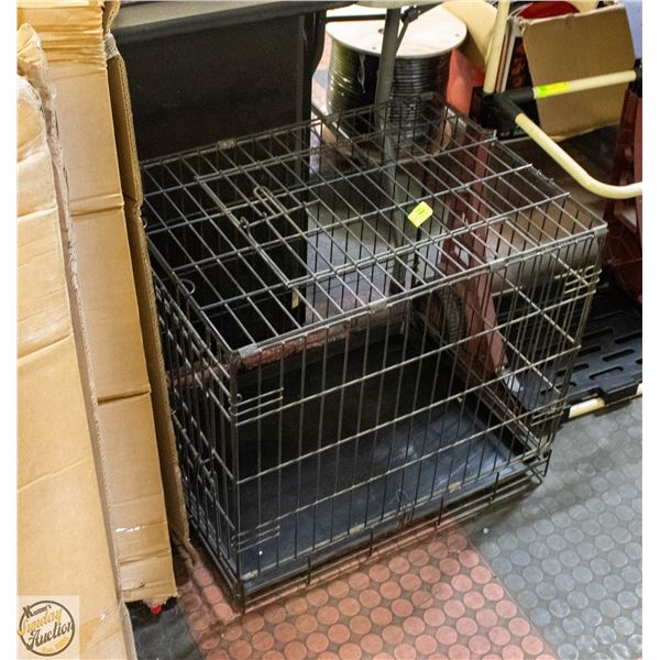 METAL/WIRE PET KENNEL H-21" W-18" L-24"