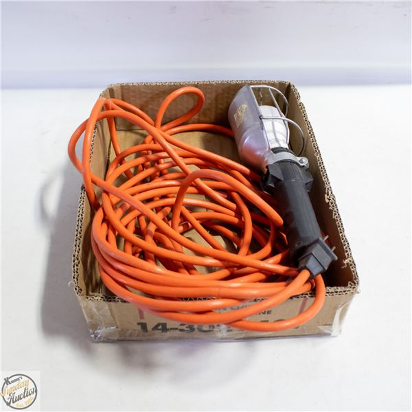 25' EXTENSION CORD WITH WORK LIGHT