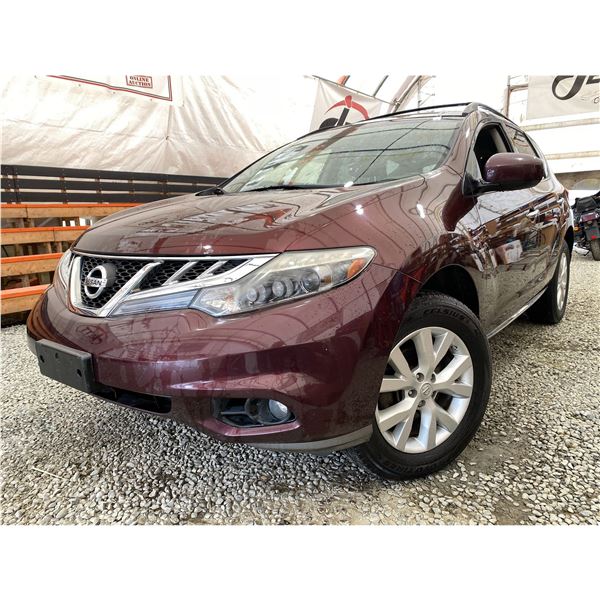 PARKSVILLE - 2013 NISSAN MURANO PURPLE 184036 KMS - 313803-1