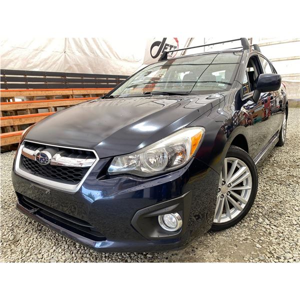 PARKSVILLE - 2014 SUBARU IMPREZA BLUE 201918 KMS - 257303-1