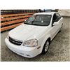 Image 3 : PARKSVILLE - 2005 CHEVROLET OPTRA WHITE 165858 KMS - 143509-2