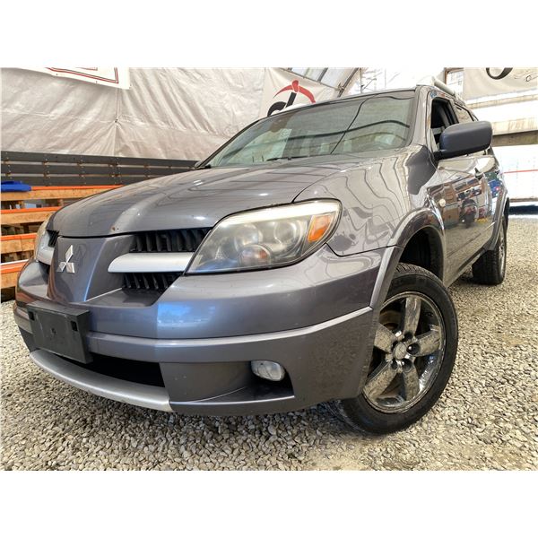 PARKSVILLE - 2006 MITSUBISHI OUTLANDER GREY 284314 KMS - 602376-2