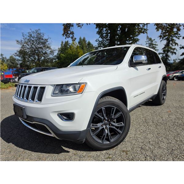 DUNCAN - 2014 JEEP GRAND CHEROKEE WHITE 214493 KMS - 188396-1