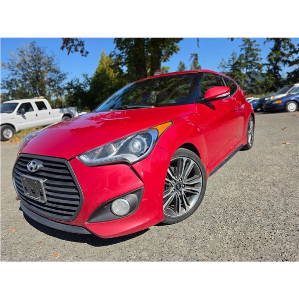 DUNCAN - 2016 HYUNDAI VELOSTER RED 253476 KMS - 251668-3