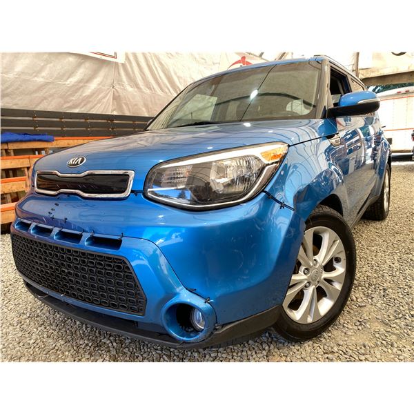 PARKSVILLE - 2015 KIA SOUL BLUE 256184 KMS - 229410-2