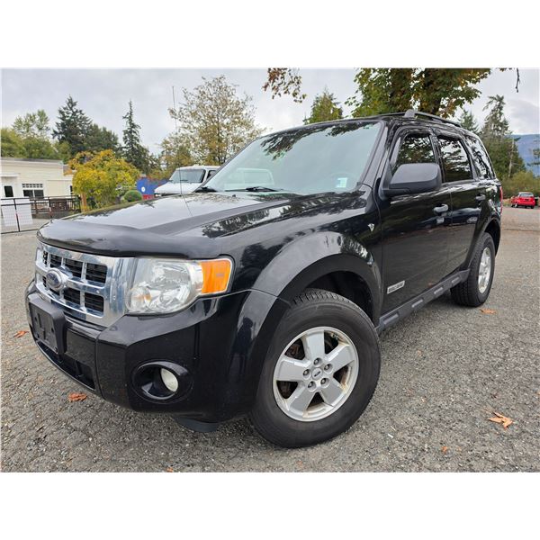 DUNCAN - 2008 FORD ESCAPE BLACK 222664 KMS - D98029-1