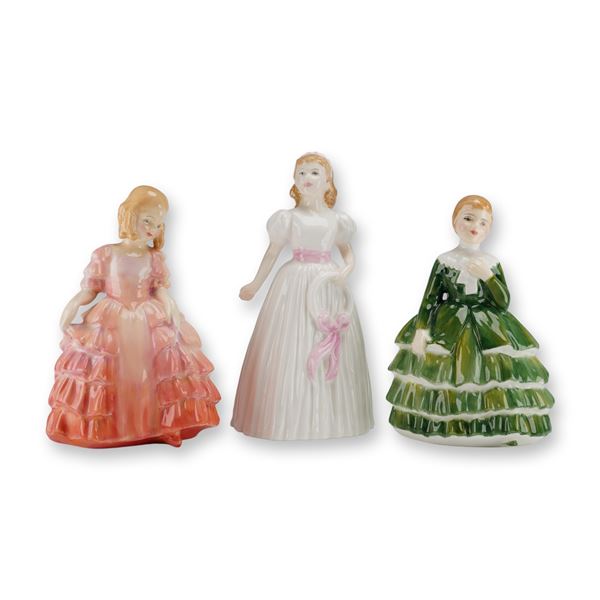 Three Royal Doulton Pretty As A Picture Figurines