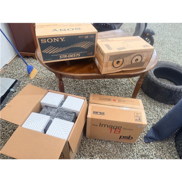 New In Box: Sony STR-DE575 Receiver with PSB Alpha/Image Speakers & Subwoofer