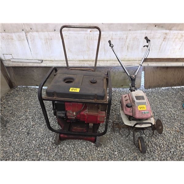 Portable Generator & Honda F210 Tiller Lot