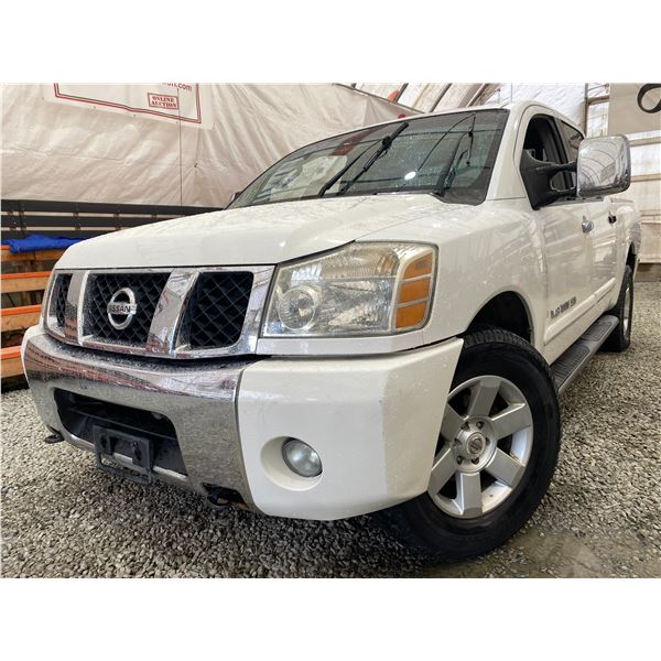 PARKSVILLE - 2006 NISSAN TITAN WHITE 199768 KMS - 525732-3