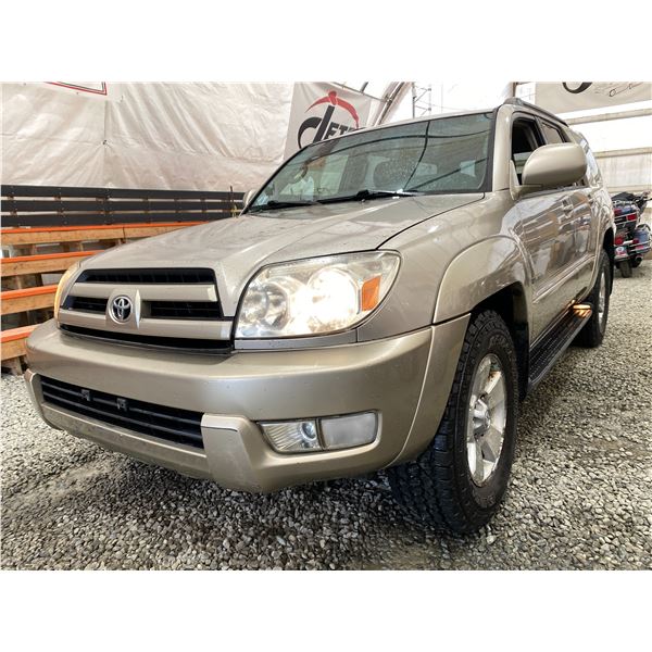 PARKSVILLE - 2005 TOYOTA 4RUNNER   405790KMS - 057462-3