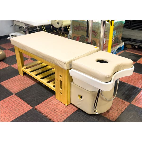 BAILIFF SEIZED: ESTHETICIAN'S TABLE WITH HAIR WASH