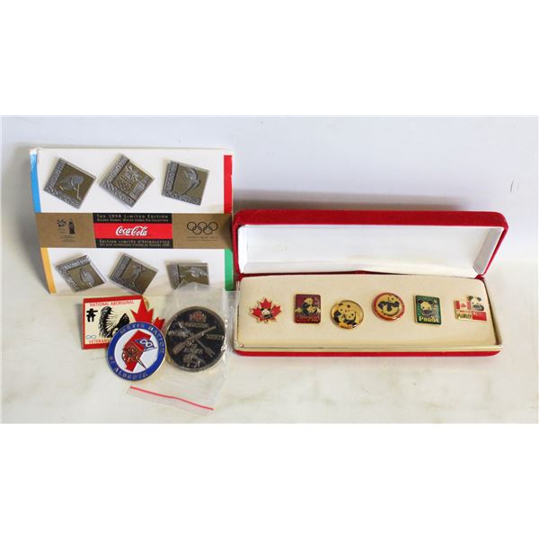 2 VINTAGE PIN SETS