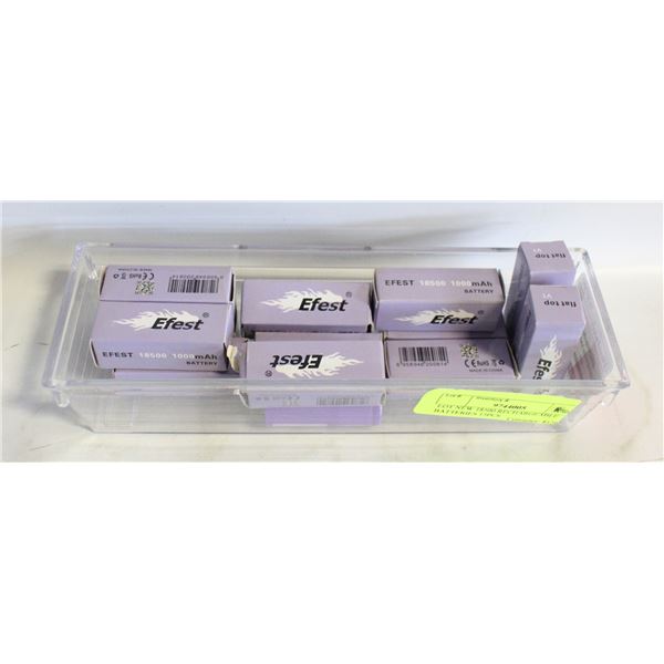 LOT NEW 18500 RECHARGEABLE BATTERIES 13PCS