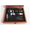 Image 1 : FANCY WINE GIFT SET BRUSHED BRONZE