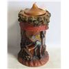 Image 1 : VINTAGE GERMAN CARVED CANDLE WITH