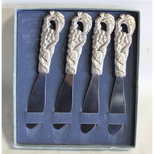 SEAGULL PEWTER BUTTER/CHEESE KNIKE SET