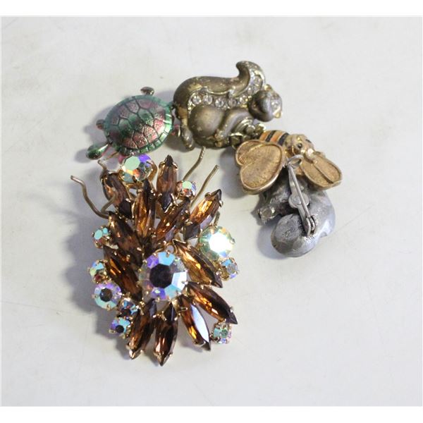 ESTATE LADIES BROOCH COLLECTION ALL TOGETHER