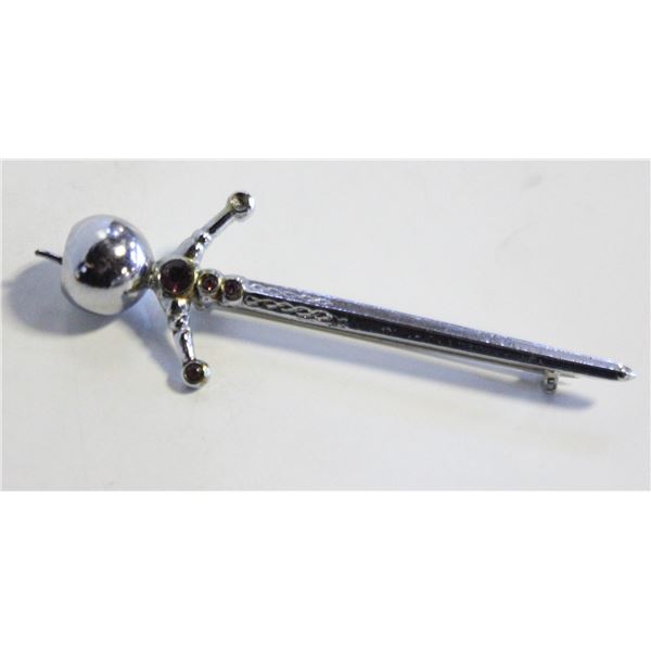 ESTATE VINTAGE SCOTTISH KILT DIRK PIN/SWORD BROOCH
