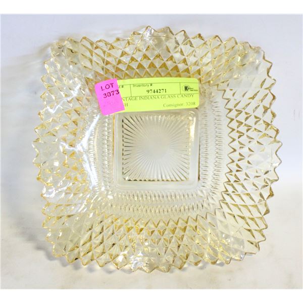 VINTAGE INDIANA GLASS CANDY DISH
